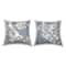 Stupell Industries White Cherry Blossom Tree Branches over Blue 2 Pillows, Each 18" x 18"
